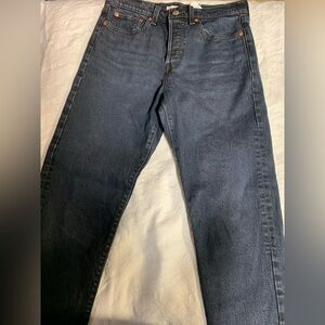 Women’s dark blue Levi jeans